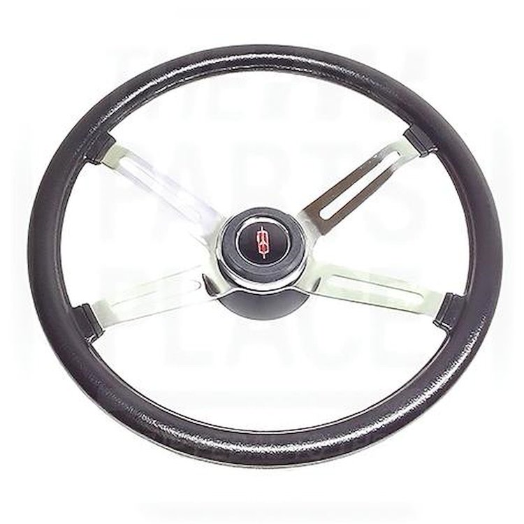 ST3726T 1970-77 Oldsmobile Cutlass, 1970-71 442; Rally Steering Wheel Kit; Brushed 4-Spoke; Cushion Black Grip