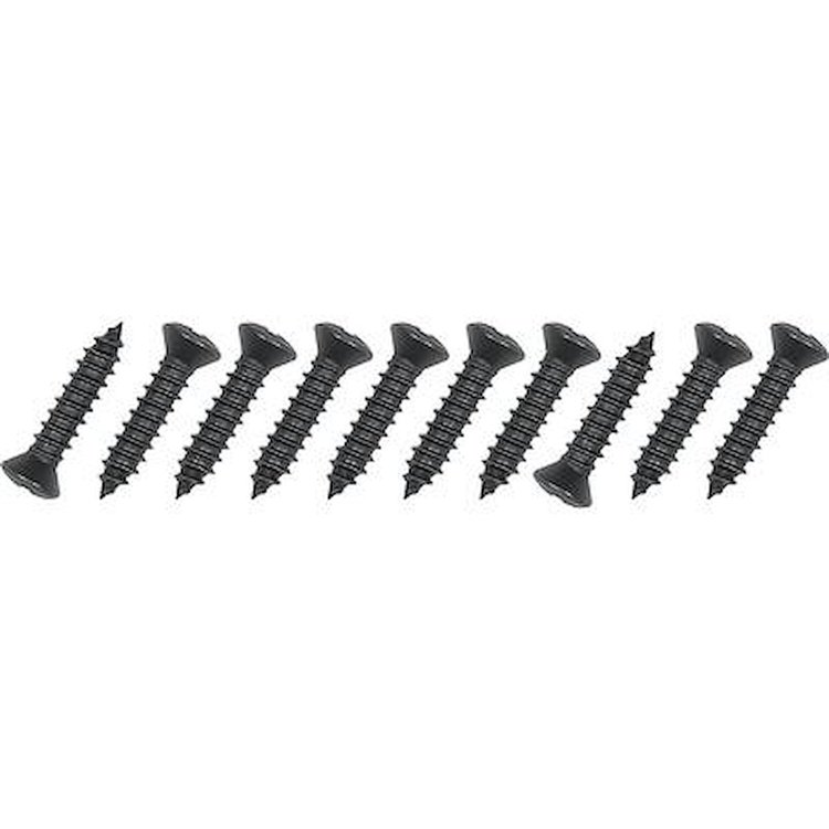 SW500K Phillips Head Trim Screw , Oval , Black #8 x 3/4", w/ #6 , 10 Piece Set