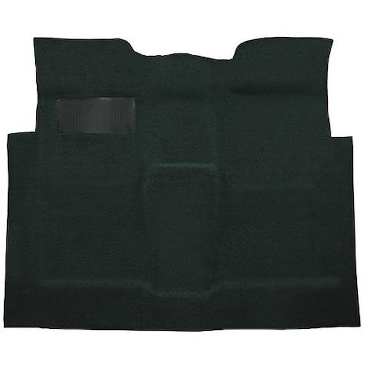T1115185 1960-66 GM Pickup; Reg Cab; Molded Carpet Kit; Loop; Column Shift; Auto/3-Speed; Low Hump; 2WD; Blue Green