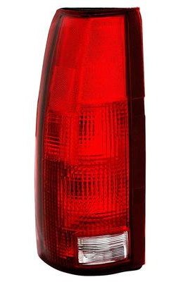T111914 1988-02 Chevrolet, GMC GMT400 Pickup, SUV, 1999-00 Escalade; Tail Lamp Lens and Housing Assembly; With Bulb Holder Socke