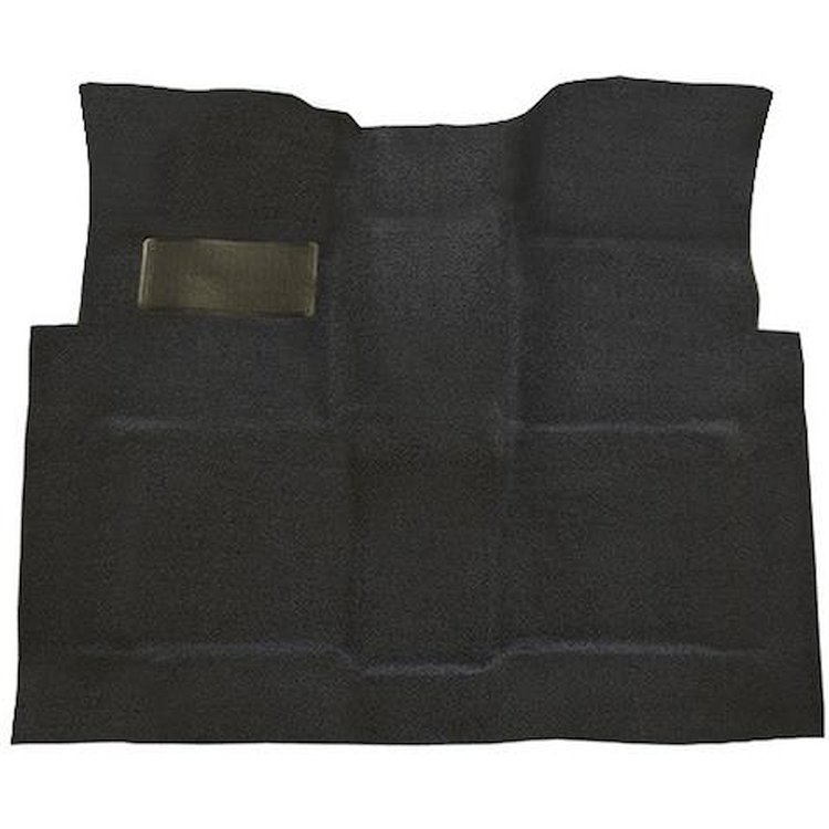 T1137257 1960-66 GM Pickup; Reg Cab; Molded Carpet Kit; Loop; Standard Back; Floor Shift; 4-Speed; High Hump; 2WD/4WD; Charcoal