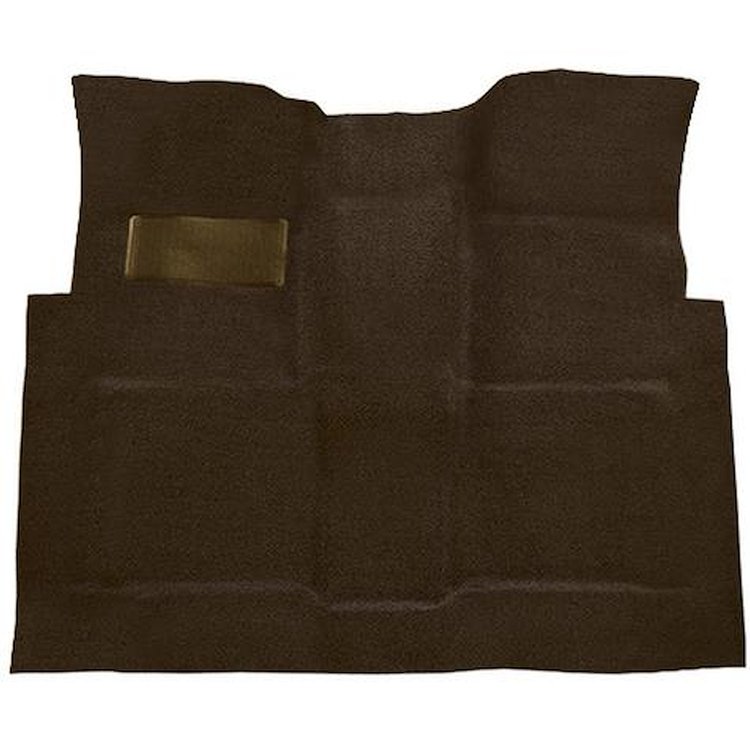 T1137271 1960-66 GM Pickup; Reg Cab; Molded Carpet Kit; Loop; Floor Shift; 4-Speed; High Hump; 2WD/4WD; Dark Brown