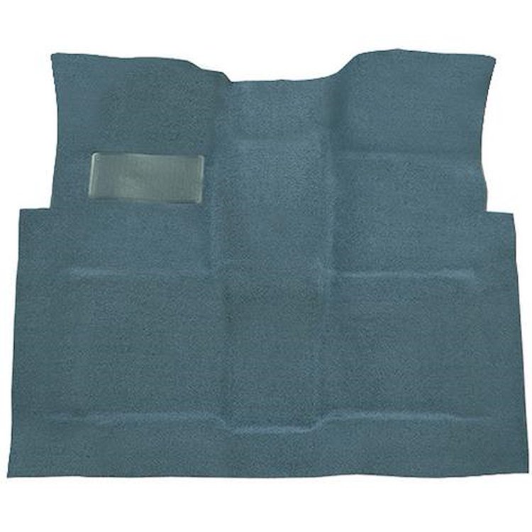 T1137284 1960-66 GM Pickup; Reg Cab; Molded Carpet Kit; Loop; Floor Shift; 4-Speed; High Hump; 2WD/4WD; Medium Blue