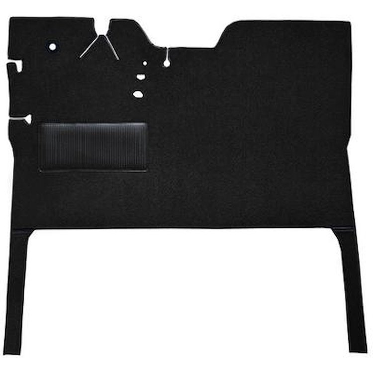T1141001 1947-55 GM Pickup; Reg Cab; Die-Cut Carpet Kit; Loop; w/Stock Seat Riser; Auto/3-Speed; Low Hump; 2WD; Black