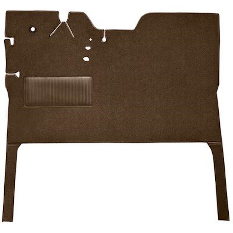 T1141018 1947-55 GM Pickup; Reg Cab; Die-Cut Carpet Kit; Loop; w/Stock Seat Riser; Auto/3-Speed; Low Hump; 2WD; Dark Saddle