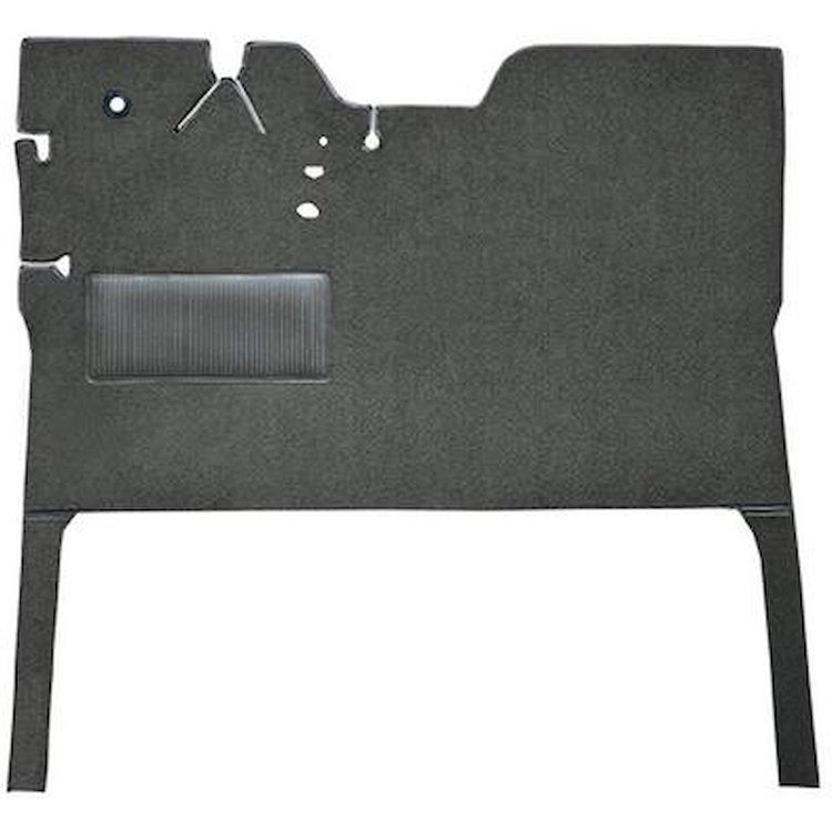T1141035 1947-55 GM Pickup; Reg Cab; Die-Cut Carpet Kit; Loop; w/Stock Seat Riser; Auto/3-Speed; Low Hump; 2WD; Gunmetal Gray