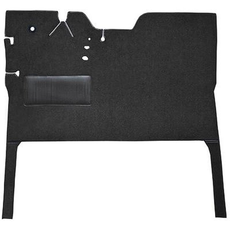 T1141057 1947-55 GM Pickup; Reg Cab; Die-Cut Carpet Kit; Loop; w/Stock Seat Riser; Auto/3-Speed; Low Hump; 2WD; Charcoal