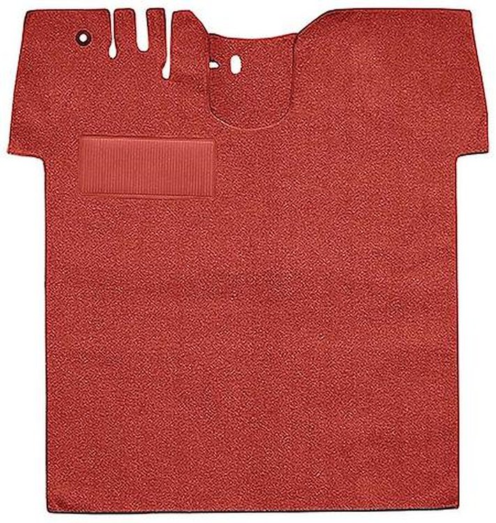T1169402 1955-59 Chevy/GMC Truck; Carpet Kit; Full Floor; w/ Holes; Flat Floor; Cut & Sewn; Loop; Red