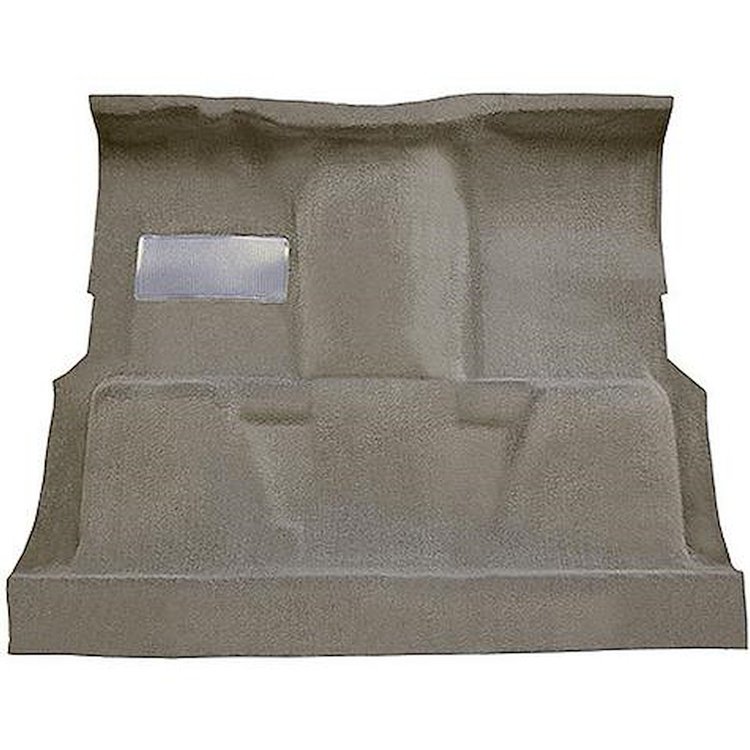 T1197067 1974-80 Chevrolet, GMC Pickup; Regular Cab; Molded Carpet Kit; Cut Pile; Standard Backing; Floor Shift; 4-Speed; High H