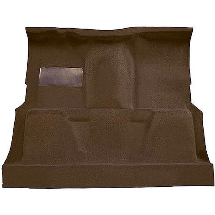 T1197118 1973-74 Chevrolet, GMC Pickup; Regular Cab; Molded Carpet Kit; Loop; Standard Backing; Floor Shift; 4-Speed; High Hump;