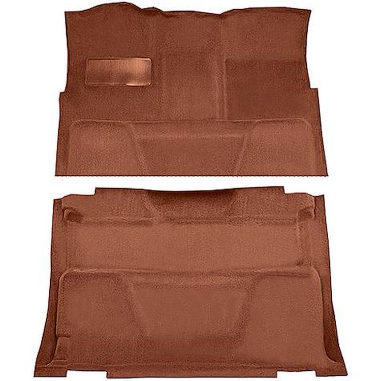 T1197276 1974-80 Chevrolet, GMC Pickup; Crew Cab; Molded Carpet Kit; Cut Pile; Standard Backing; Column Shift; Automatic or 3-Sp
