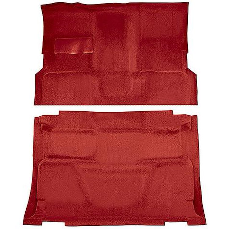 T1197454 1974-80 Chevrolet, GMC Pickup; Crew Cab; Molded Carpet Kit; Cut Pile; Standard Backing; Column Shift; TH400; High Hump;