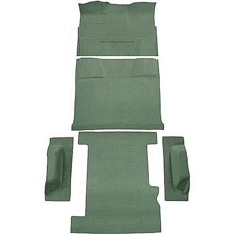 T1197848 1974-80 Chevrolet, GMC Suburban; 4-Door; Molded Carpet Kit; Cut Pile; Standard Backing; Column Shift; Automatic; 2WD; W