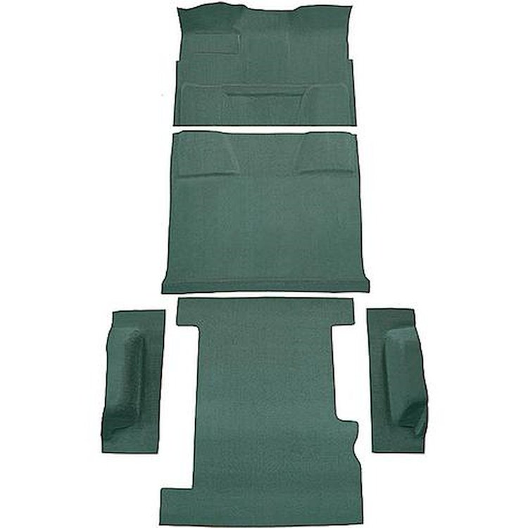 T1197850 1974-80 Chevrolet, GMC Suburban; 4-Door; Molded Carpet Kit; Cut Pile; Standard Backing; Column Shift; Automatic; 2WD; L