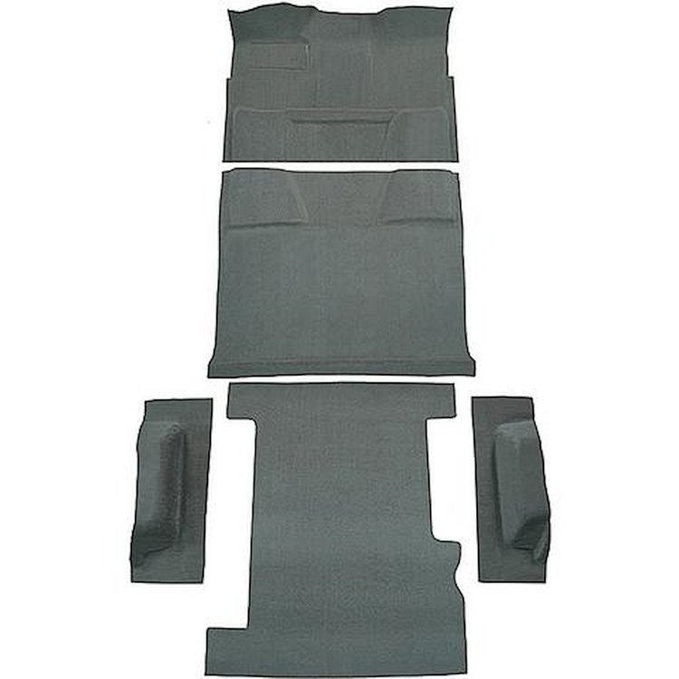 T1197856 1974-80 Chevrolet, GMC Suburban; 4-Door; Molded Carpet Kit; Cut Pile; Standard Backing; Column Shift; Automatic; 2WD; D
