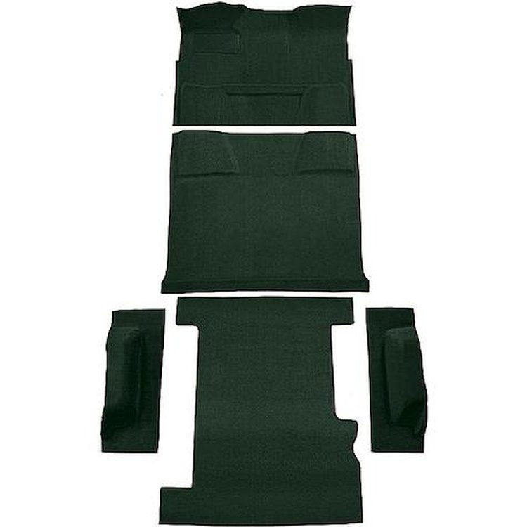 T1198113 1973-74 Chevrolet/GMC Suburban; 4WD; Complete Molded Carpet Kit; Loop; Dark Green