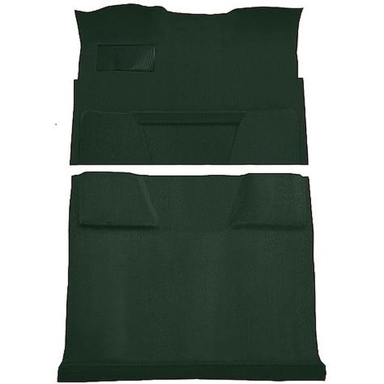 T1198513 1973-74 Chevrolet/GMC Suburban; 2WD/Auto; Passenger Area Molded Carpet Kit; Loop; Dark Green
