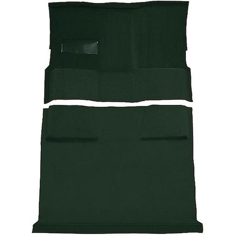 T1198713 1973-74 Chevrolet/GMC Suburban; 4WD; Passenger Area Molded Carpet Kit; Loop; Dark Green