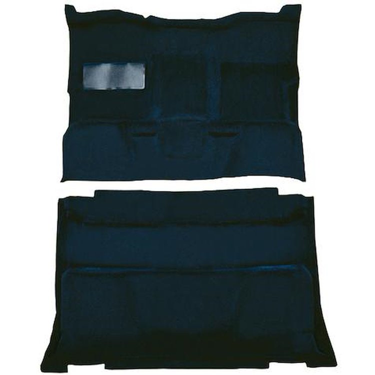 T1202312 1981-91 Chevrolet, GMC Pickup; Crew Cab; Molded Carpet Kit; Cut Pile; Standard Backing; Column Shift; Auto/Manual; 2WD;