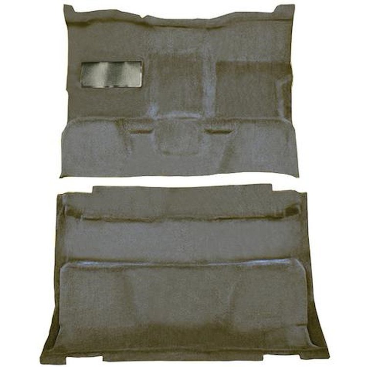 T1202325 1981-91 Chevrolet, GMC Pickup; Crew Cab; Molded Carpet Kit; Cut Pile; Standard Backing; Column Shift; Auto/Manual; 2WD;
