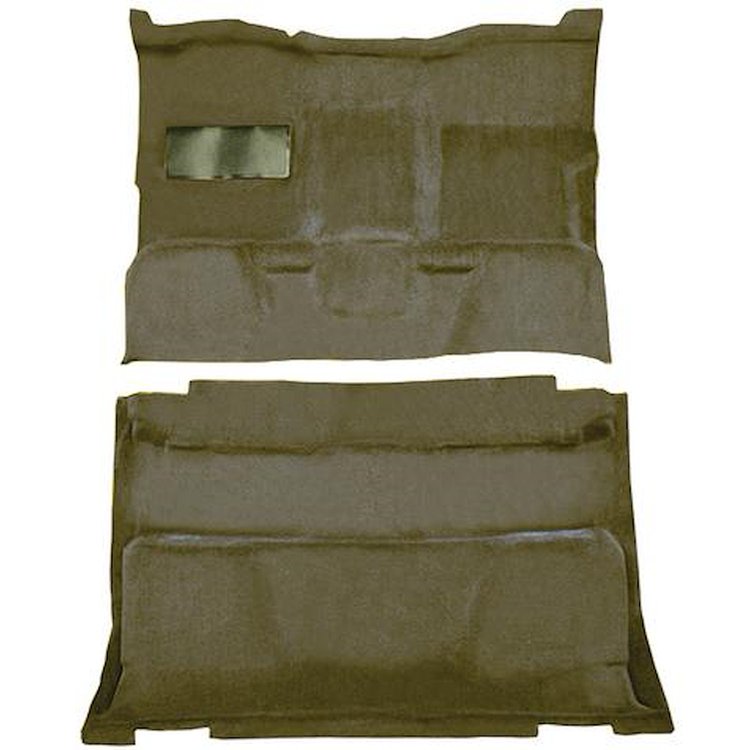 T1202344 1981-91 Chevrolet, GMC Pickup; Crew Cab; Molded Carpet Kit; Cut Pile; Standard Backing; Column Shift; Auto/Manual; 2WD;