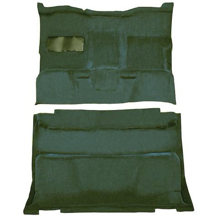 T1202350 1981-91 Chevrolet, GMC Pickup; Crew Cab; Molded Carpet Kit; Cut Pile; Standard Backing; Column Shift; Auto/Manual; 2WD;
