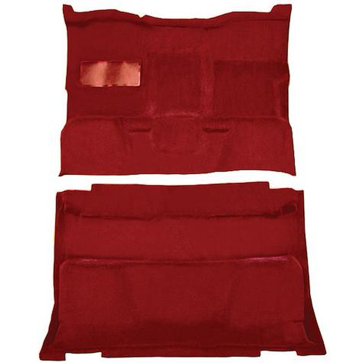 T1202354 1981-91 Chevrolet, GMC Pickup; Crew Cab; Molded Carpet Kit; Cut Pile; Standard Backing; Column Shift; Auto/Manual; 2WD;