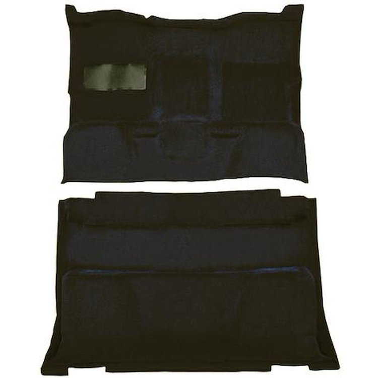 T1202357 1981-91 Chevrolet, GMC Pickup; Crew Cab; Molded Carpet Kit; Cut Pile; Standard Backing; Column Shift; Auto/Manual; 2WD;