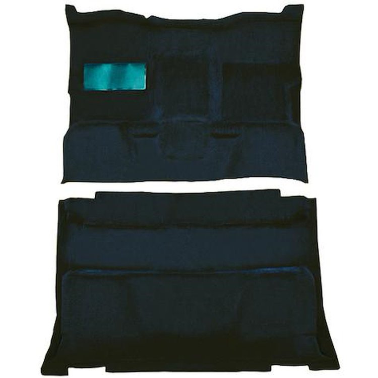 T1202365 1981-91 Chevrolet, GMC Pickup; Crew Cab; Molded Carpet Kit; Cut Pile; Standard Backing; Column Shift; Auto/Manual; 2WD;