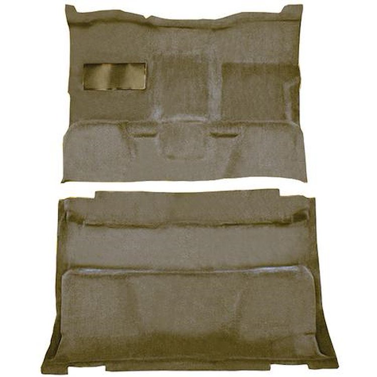 T1202367 1981-91 Chevrolet, GMC Pickup; Crew Cab; Molded Carpet Kit; Cut Pile; Standard Backing; Column Shift; Auto/Manual; 2WD;