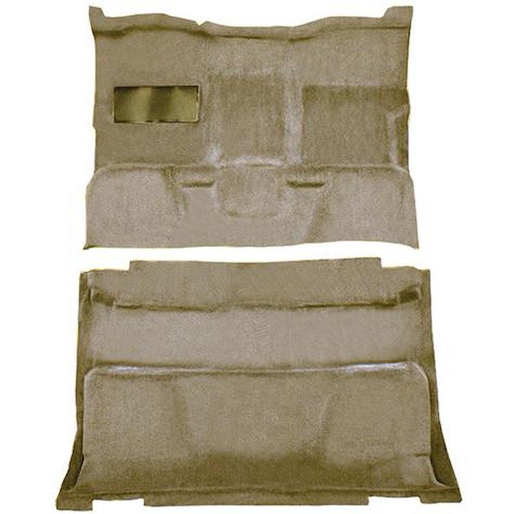 T1202368 1981-91 Chevrolet, GMC Pickup; Crew Cab; Molded Carpet Kit; Cut Pile; Standard Backing; Column Shift; Auto/Manual; 2WD;