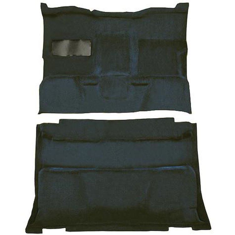 T1202376 1981-91 Chevrolet, GMC Pickup; Crew Cab; Molded Carpet Kit; Cut Pile; Standard Backing; Column Shift; Auto/Manual; 2WD;