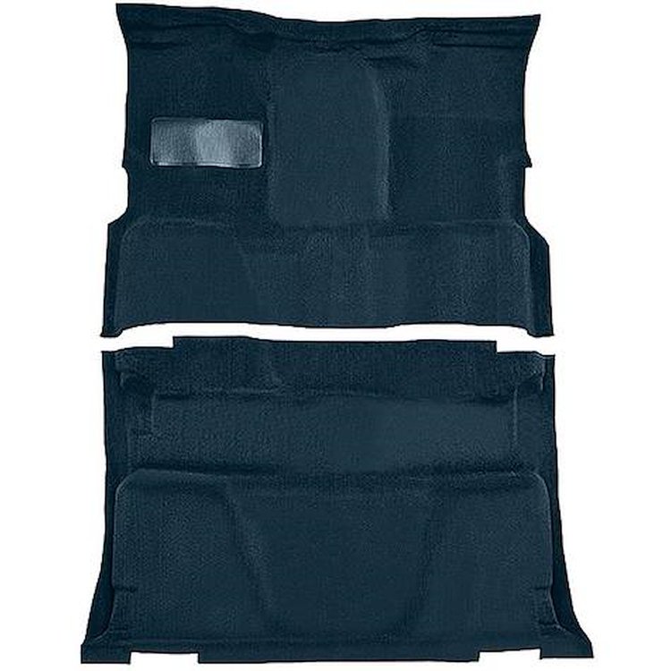 T1202412 1981-91 Chevrolet, GMC Pickup; Crew Cab; Molded Carpet Kit; Cut Pile; Standard Backing; Floor Shift; 4-Speed; 2WD; Dark