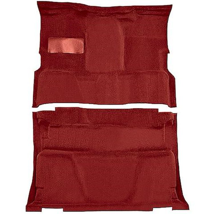 T1202421 1981-91 Chevrolet, GMC Pickup; Crew Cab; Molded Carpet Kit; Cut Pile; Standard Backing; Floor Shift; 4-Speed; 2WD; Oxbl