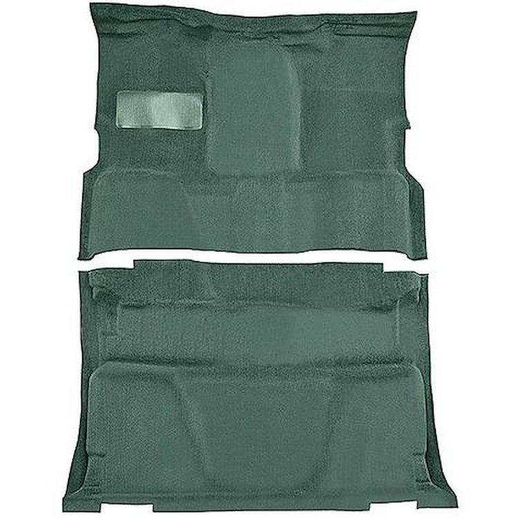 T1202450 1981-91 Chevrolet, GMC Pickup; Crew Cab; Molded Carpet Kit; Cut Pile; Standard Backing; Floor Shift; 4-Speed; 2WD; Ligh