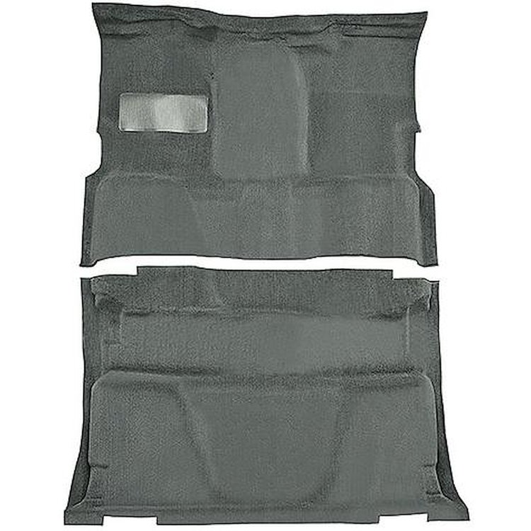 T1202456 1981-91 Chevrolet, GMC Pickup; Crew Cab; Molded Carpet Kit; Cut Pile; Standard Backing; Floor Shift; 4-Speed; 2WD; Dove