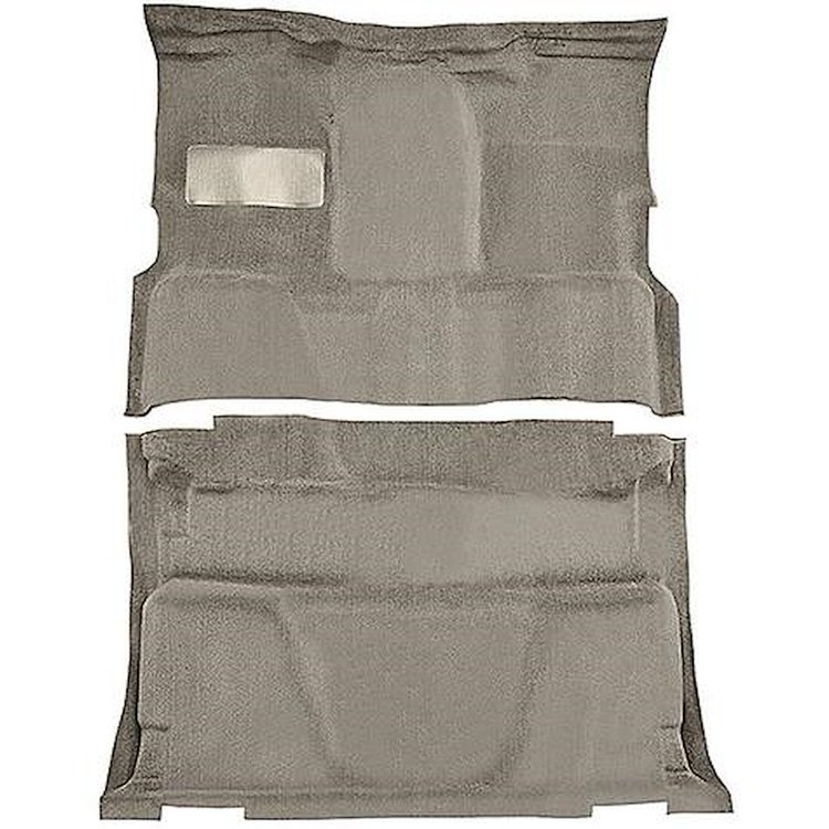 T1202467 1981-91 Chevrolet, GMC Pickup; Crew Cab; Molded Carpet Kit; Cut Pile; Standard Backing; Floor Shift; 4-Speed; 2WD; Medi