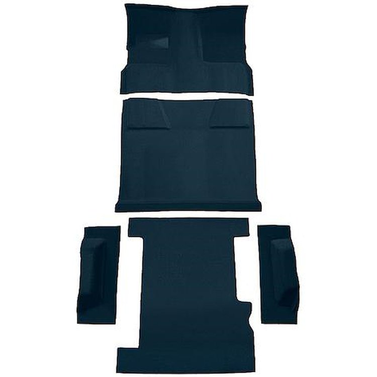 T1202512 1981-91 Chevrolet, GMC Suburban; 4-Door; Molded Carpet Kit; Cut Pile; Standard Backing; Floor Shift; 4-Speed; 2WD; Dark