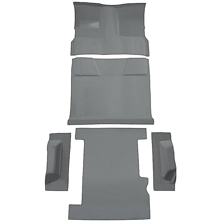 T1202525 1981-91 Chevrolet, GMC Suburban; 4-Door; Molded Carpet Kit; Cut Pile; Standard Backing; Floor Shift; 4-Speed; 2WD; Medi