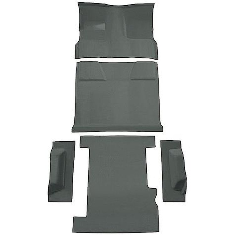 T1202556 1981-91 Chevrolet, GMC Suburban; 4-Door; Molded Carpet Kit; Cut Pile; Standard Backing; Floor Shift; 4-Speed; 2WD; Dove