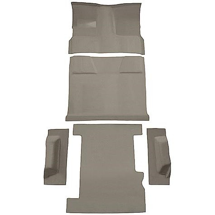 T1202567 1981-91 Chevrolet, GMC Suburban; 4-Door; Molded Carpet Kit; Cut Pile; Standard Backing; Floor Shift; 4-Speed; 2WD; Medi