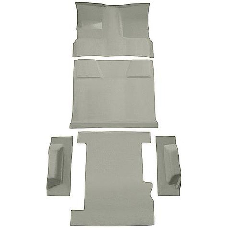 T1202592 1981-91 Chevrolet, GMC Suburban; 4-Door; Molded Carpet Kit; Cut Pile; Standard Backing; Floor Shift; 4-Speed; 2WD; Almo