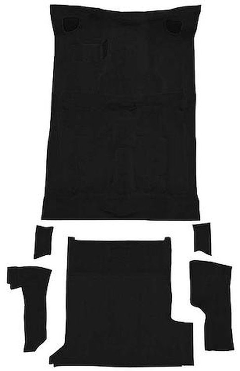 T1202801 1983-94 S10 Blazer/S15 Jimmy; 2-Door; Carpet Set; Passenger and Cargo Area; Molded; Standard Backing; Cutpile; Black