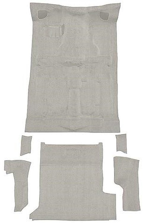 T1202823 1983-94 S10 Blazer/S15 Jimmy; 2-Door; Carpet Set; Passenger and Cargo Area; Molded; Standard Backing; Cutpile; Silver