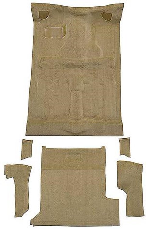 T1202859 1983-94 S10 Blazer/S15 Jimmy; 2-Door; Carpet Set; Passenger and Cargo Area; Molded; Standard Backing; Cutpile; Cognac