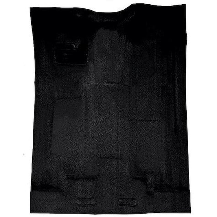 T1204601 1988-02 Chevrolet/GMC Truck; Extra Cab; w/o Rear AC; Carpet Set; Complete; Molded; Standard Backing; Cutpile; Black