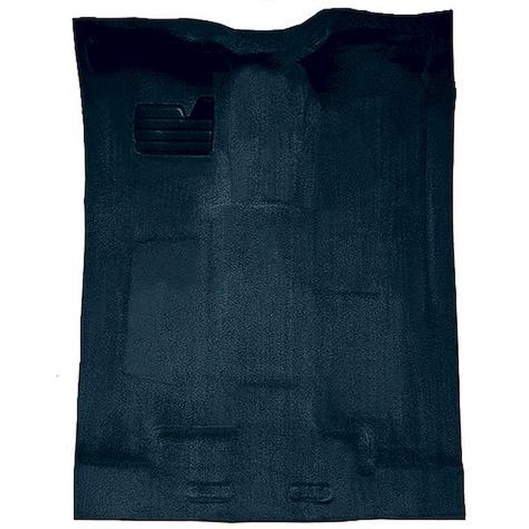 T1204612 1988-02 Chevrolet/GMC Truck; Extra Cab; w/o Rear AC; Carpet Set; Complete; Molded; Standard Backing; Cutpile; Dark Blue