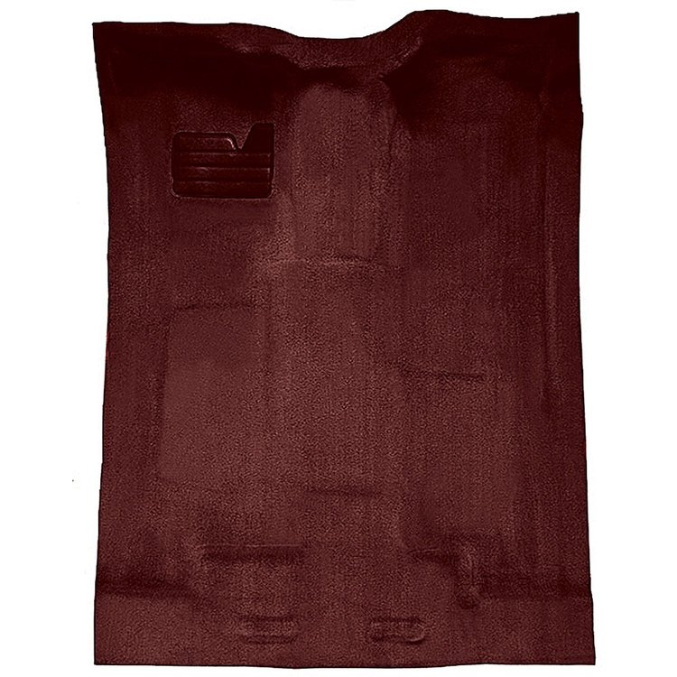 T1204615 1988-02 Chevrolet/GMC Truck; Extra Cab; w/o Rear AC; Carpet Set; Complete; Molded; Standard Backing; Cutpile; Maroon