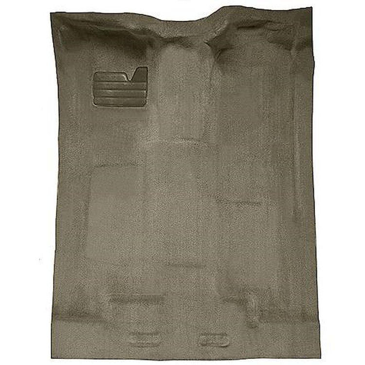 T1204628 1988-02 Chevrolet/GMC Truck; Extra Cab; w/o Rear AC; Carpet Set; Complete; Molded; Standard Backing; Cutpile; Medium Be