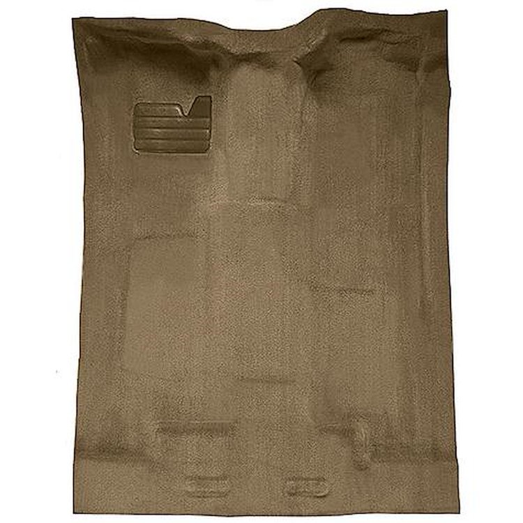 T1204659 1988-02 Chevrolet/GMC Truck; Extra Cab; w/o Rear AC; Carpet Set; Complete; Molded; Standard Backing; Cutpile; Cognac